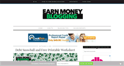 Desktop Screenshot of earnmoneyblogging.net