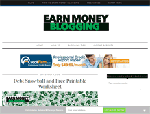 Tablet Screenshot of earnmoneyblogging.net